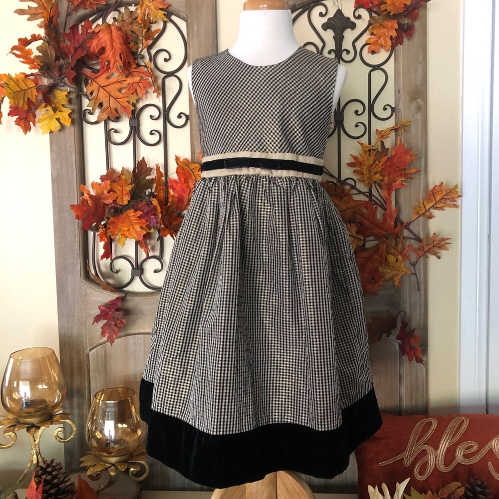 perfectly Dress|Girls vintage plaid holiday dress